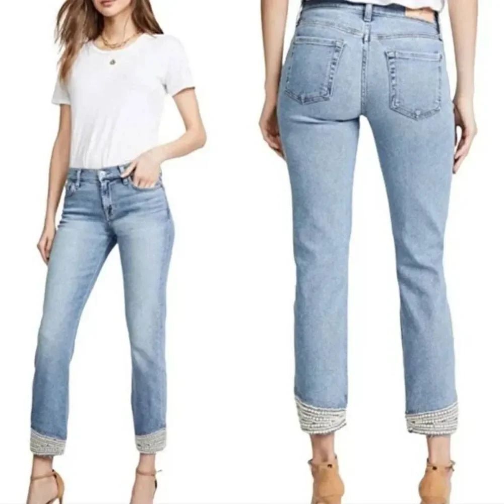 7 For All Mankind LUXE Vintage Skinny Ankle Pearl 25 NWOT